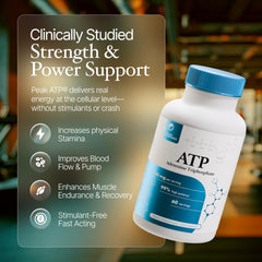 Close-up of Prime Powders ATP capsules highlighting bioactive ATP content.
