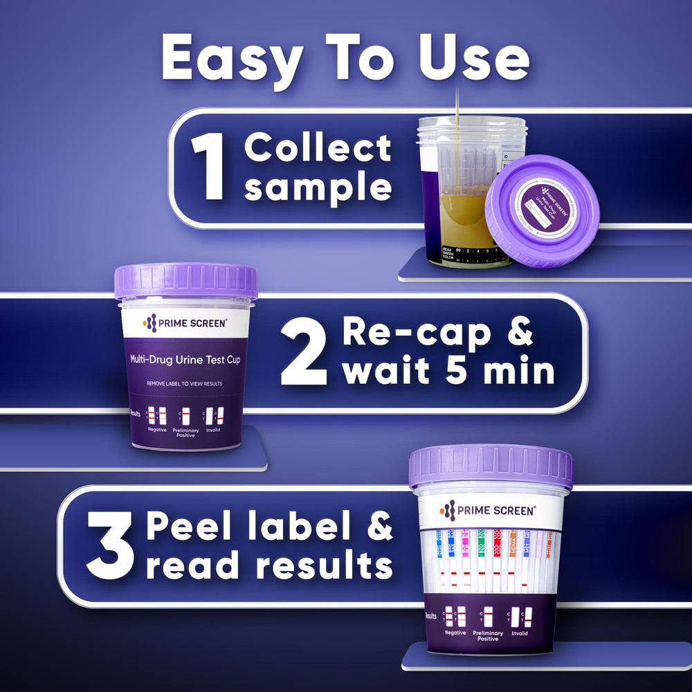 Prime Screen CLIA-waived OTC use, compliant home testing option.