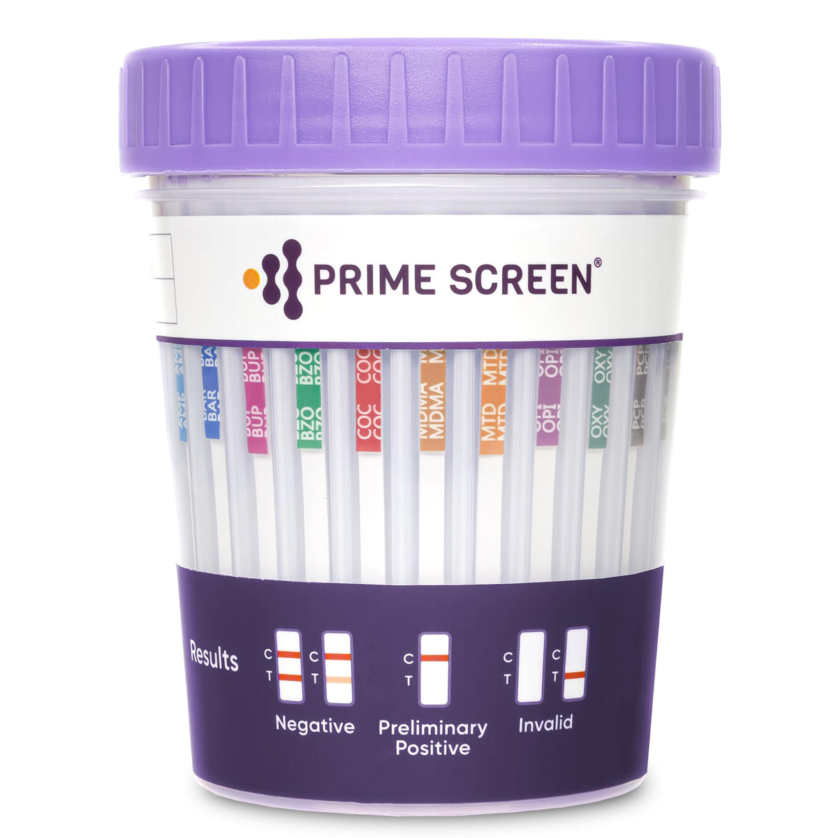 Prime Screen Multi-Drug Test Cup kit shows 12-panel screening.