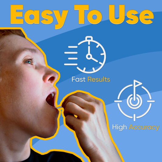 Prime Screen saliva test strip pack for multiple at-home tests and monitoring.