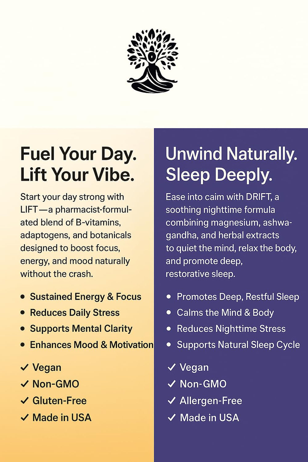 Prime Vibe Goods Lift & Drift 2-pack box showcases convenient dual system