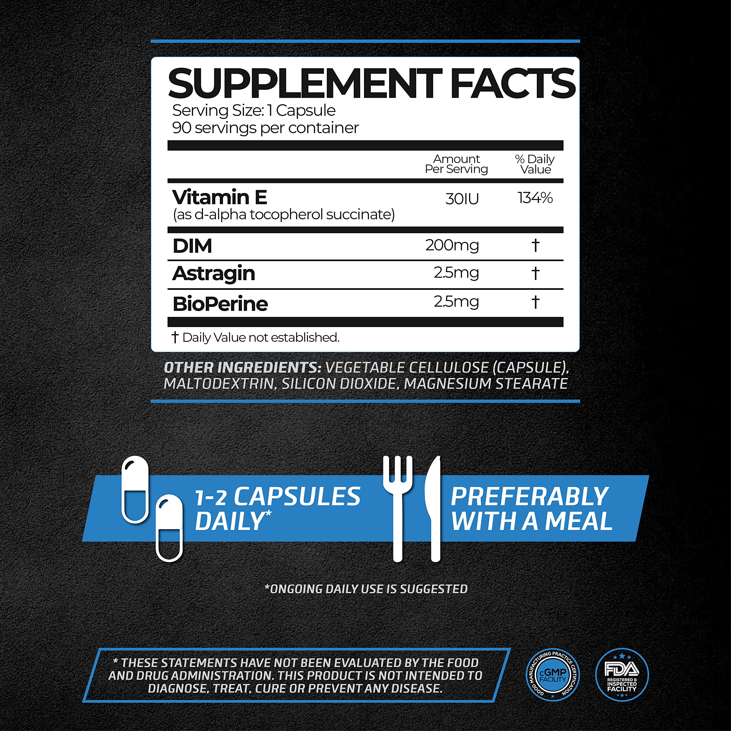 PrimeGENIX DIM3X capsules 90-count for convenient daily use