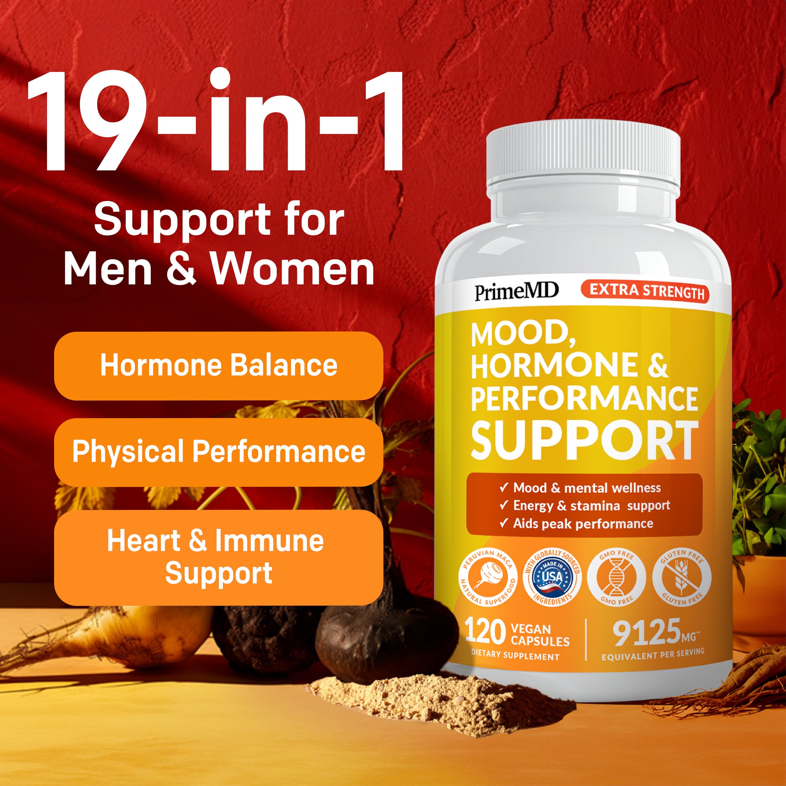 PrimeMD maca capsules pour for easy daily use