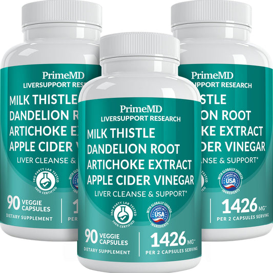 PrimeMD 32-in-1 liver support bottle for daily wellness.