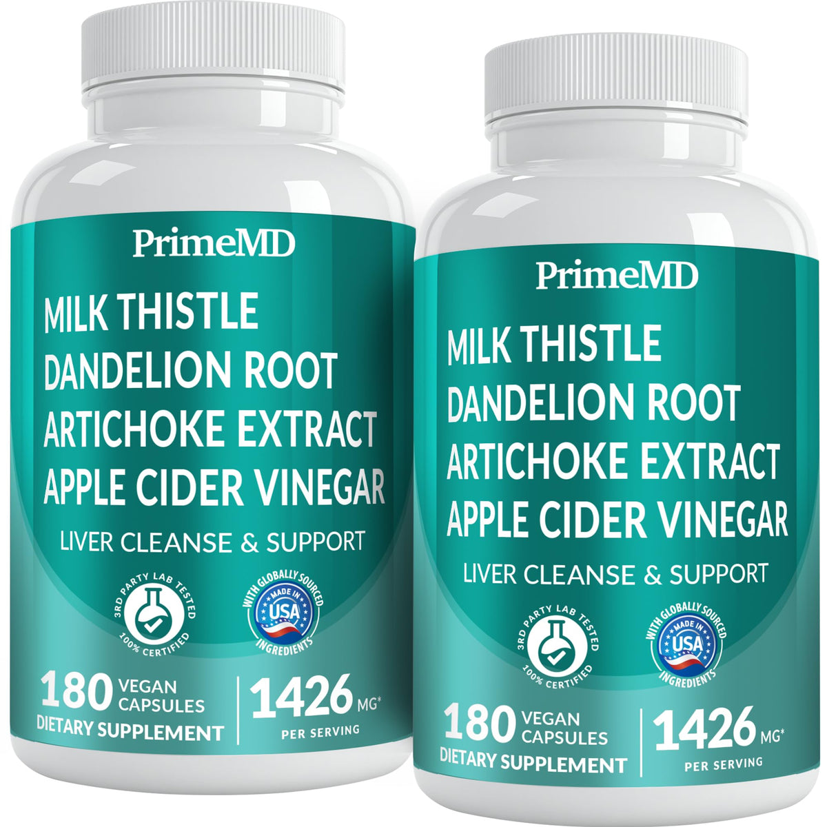 PrimeMD 32-in-1 Liver Support bottle keeping liver care on track.