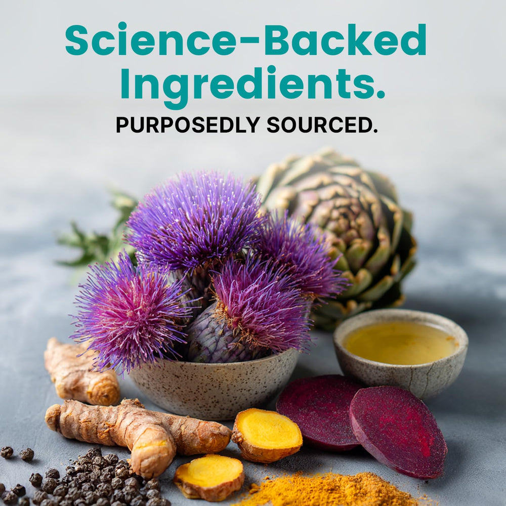 PrimeMD Bioperine-enhanced formula, helps with nutrient absorption during liver support.