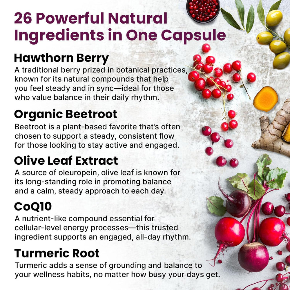 PrimeMD Hawthorn Berry ingredient image highlights heart-friendly botanicals in the formula.