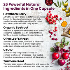 PrimeMD Hawthorn Berry ingredient image highlights heart-friendly botanicals in the formula.