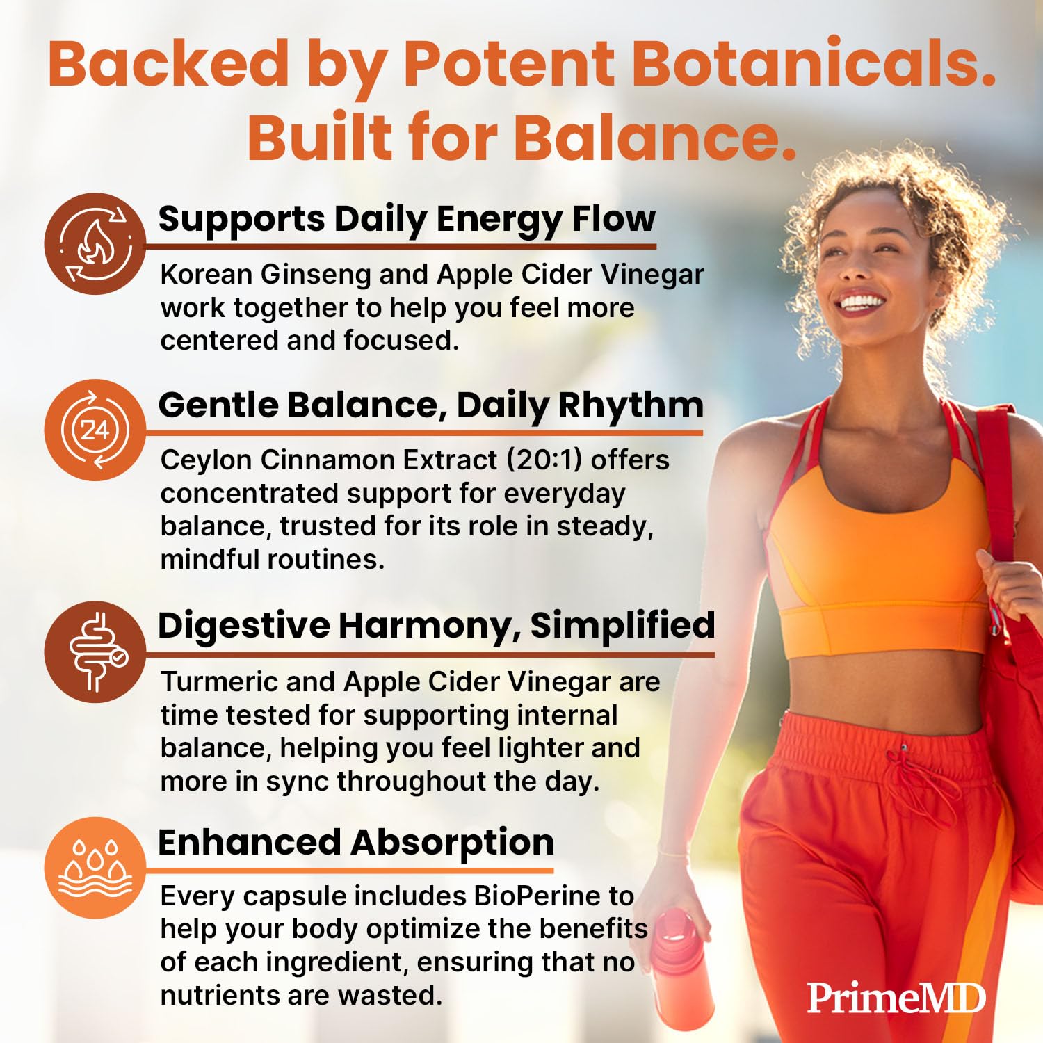 PrimeMD Korean ginseng formula capsule focus implying sustained drive