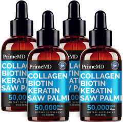 PrimeMD Liquid Collagen bottle with dropper for hair, skin, nails nourishment.