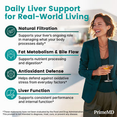 PrimeMD milk thistle silymarin pill close-up for liver-health nutrition.