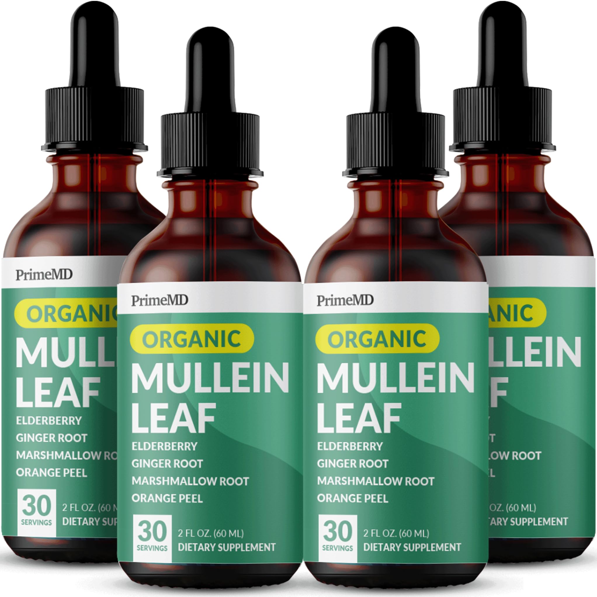 PrimeMD Mullein Drops bottle for daily lung support and breathing comfort.