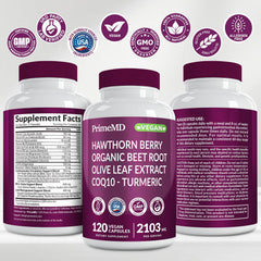 PrimeMD Olive Leaf Extract ingredient shot signals circulation support from timeless wellness ingredients.