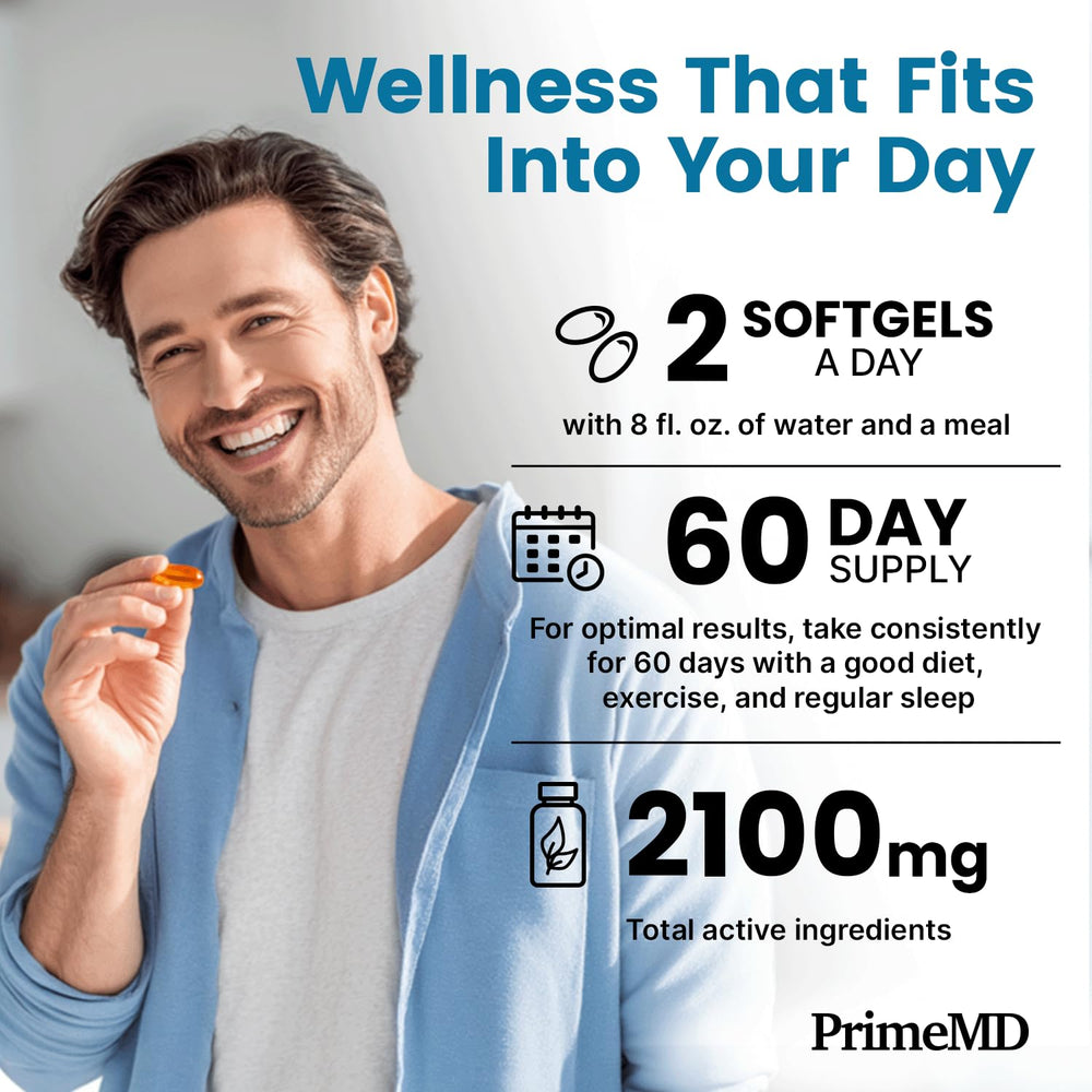 PrimeMD triglyceride omega-3 form aids absorption