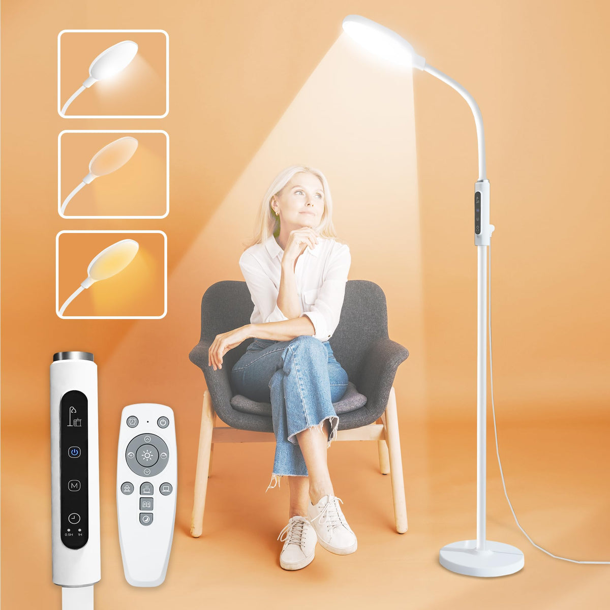 PRIMETEK Light Lamp with remote control for easy use during work