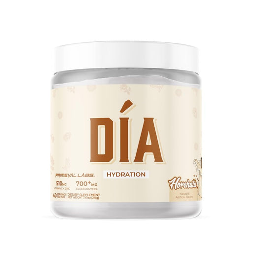 Primeval Labs DIA Hydration horchata bottle pour for refreshing hydration
