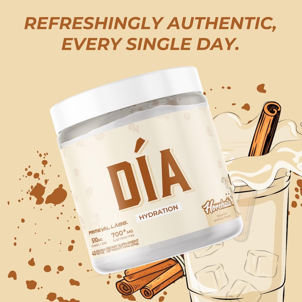 Primeval Labs DIA Hydration powder mix being stirred in water
