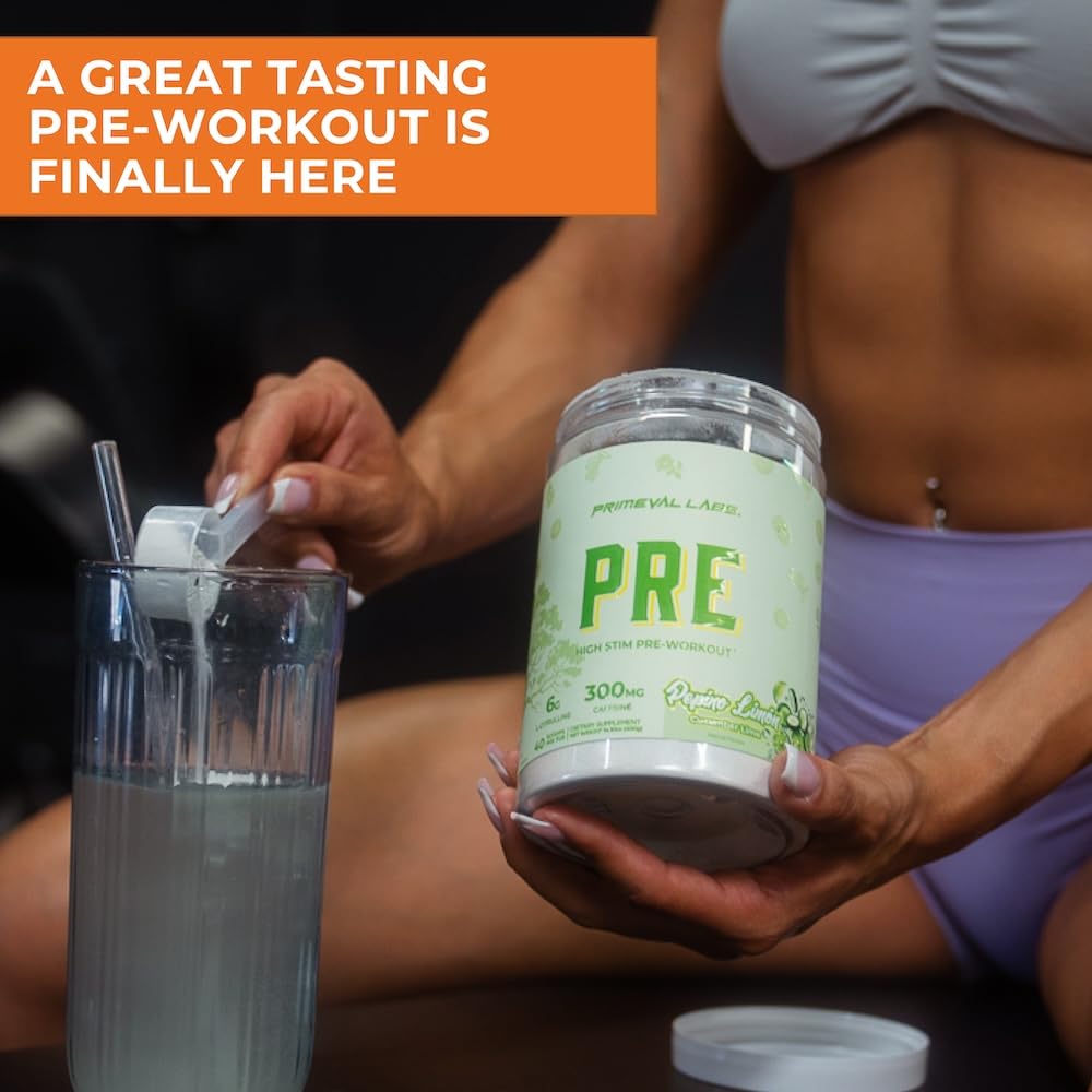 Primeval Labs PRE Melon flavor serving presents refreshing taste