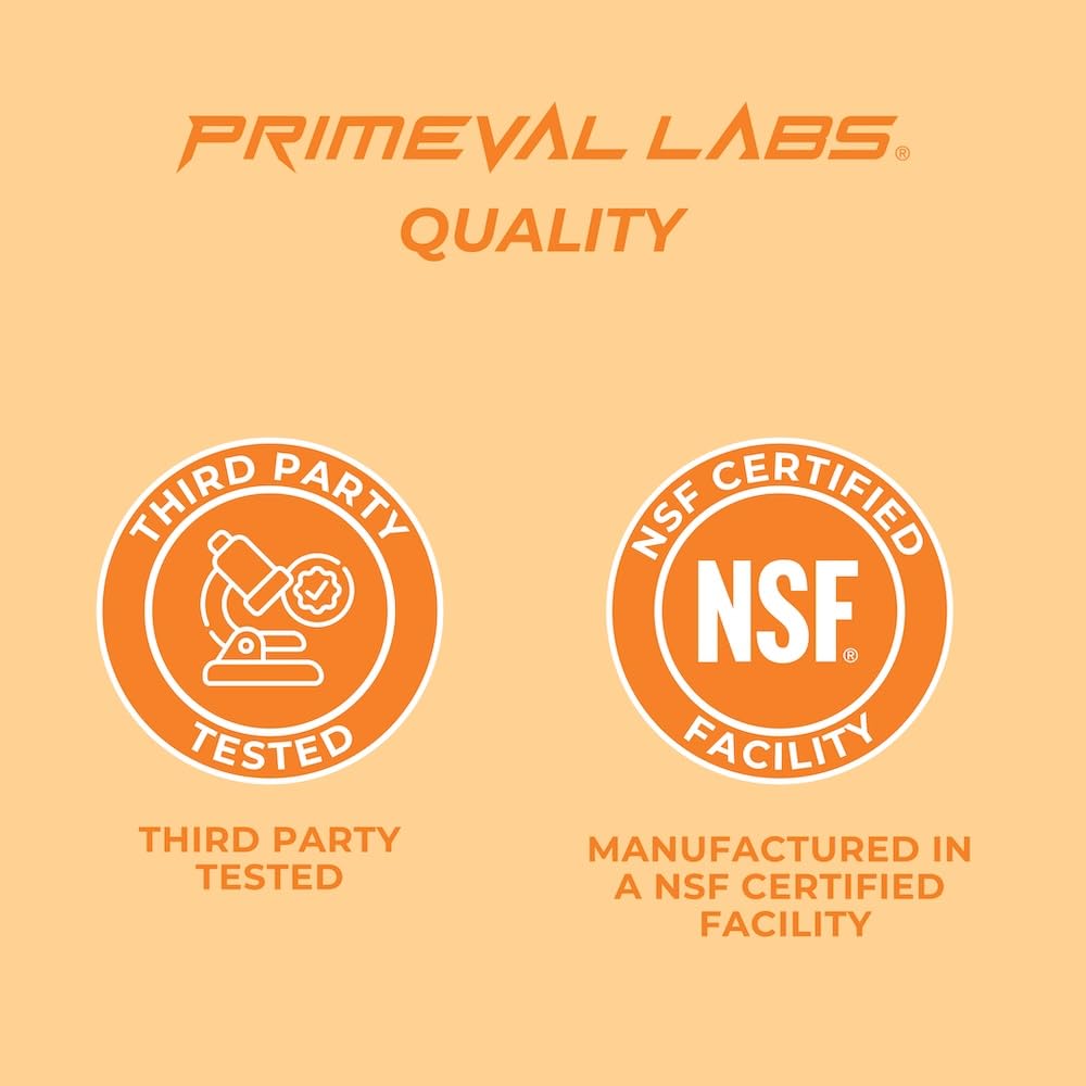 Primeval Labs PRE Melon dispensed serving illustrates quick mix for workouts.