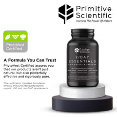 Primitive Scientific natural ingredients visual emphasizes antioxidant-rich components.