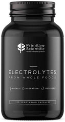 Primitive Scientific Whole Food Electrolyte Capsules bottle promotes clean hydration on the go.