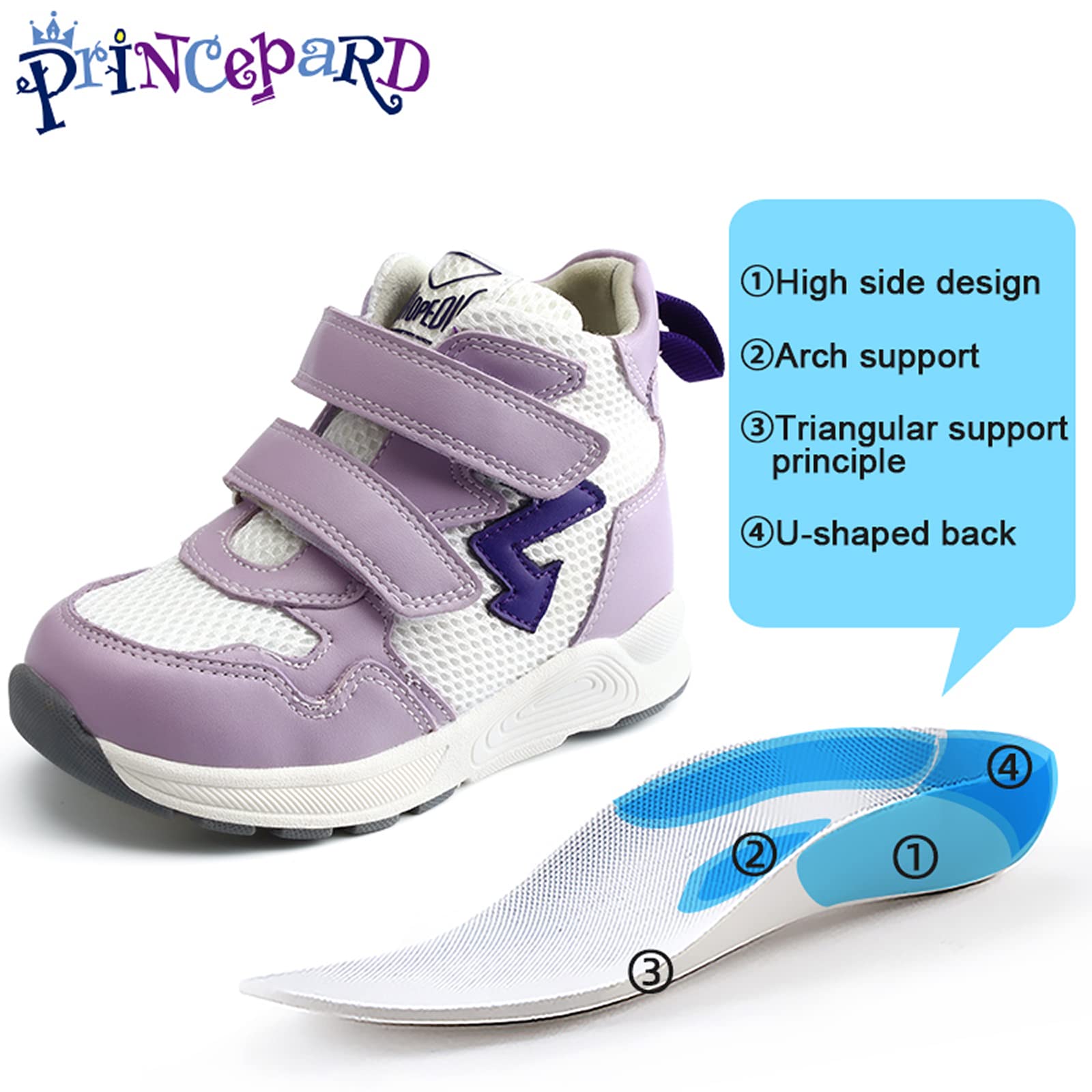 Princepard arch-support design aids proper gait and balance.