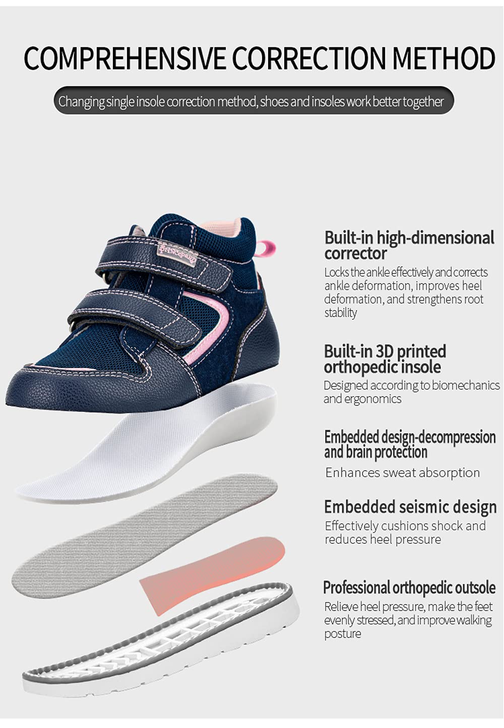 Princepard breathable leather mesh shoes for kids keep feet cool during play.
