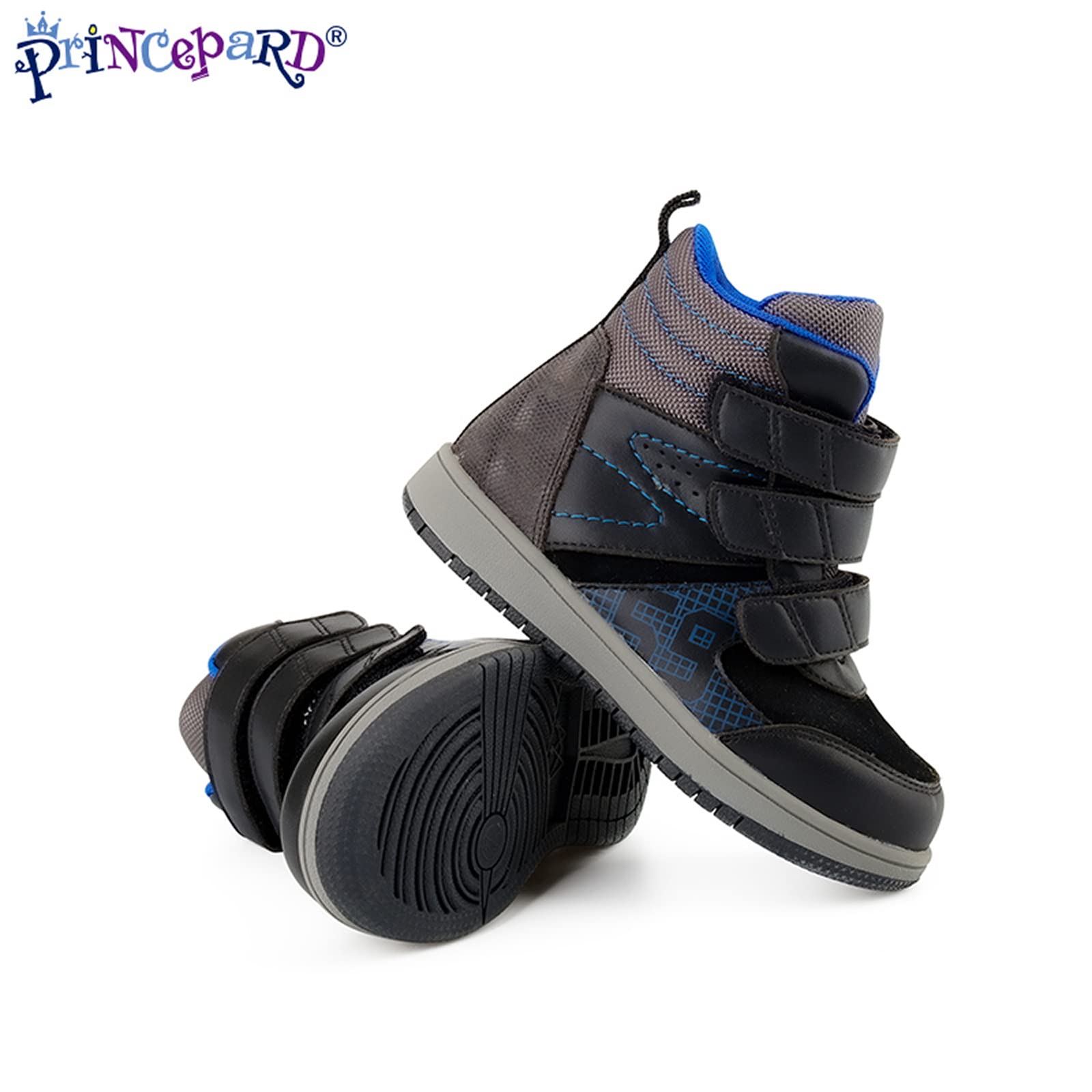Princepard high-top baby shoes breathable mesh keeps feet comfortable during long wear.