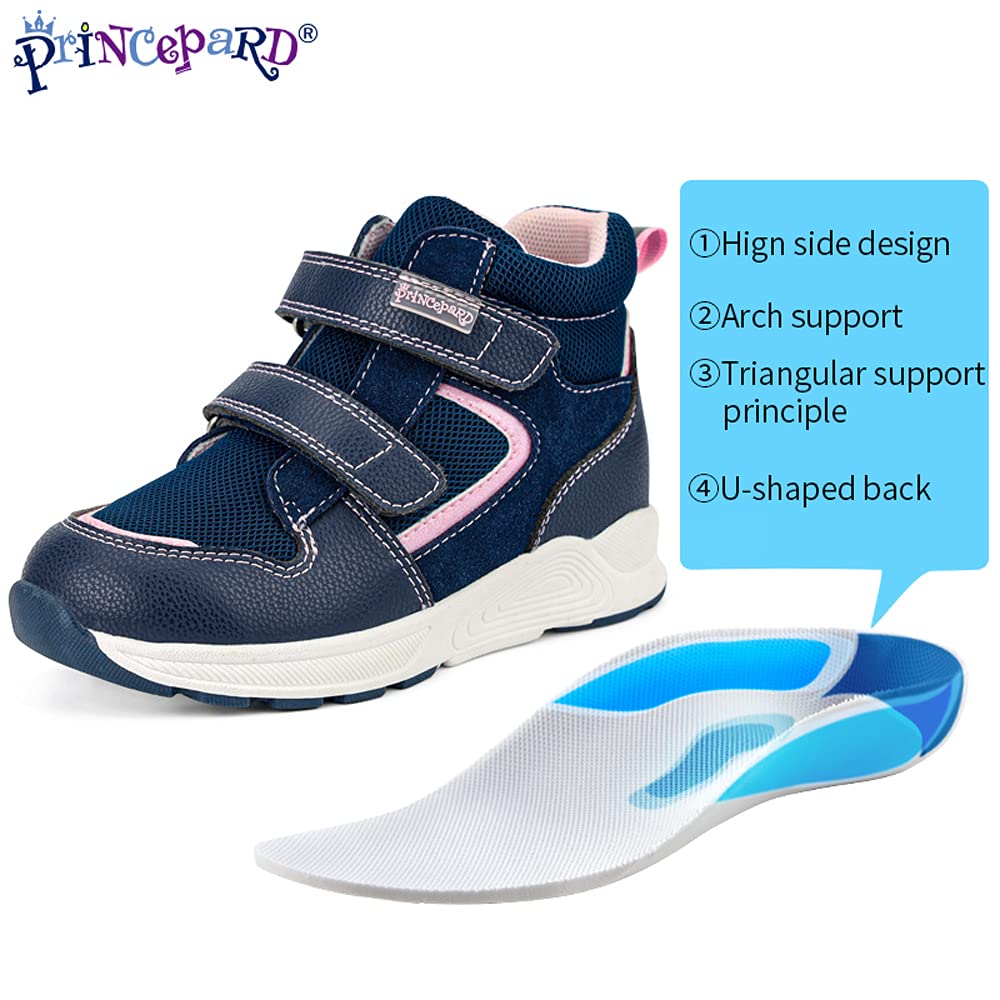 Princepard high-top corrective shoes featuring U-shaped inserts to support posture.