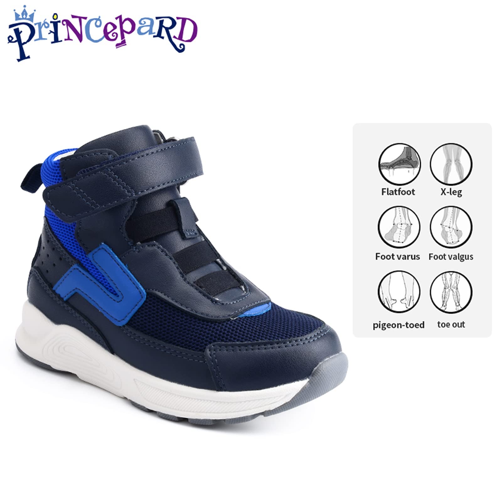 Princepard arch and ankle support features for growing feet during activity