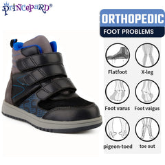 Princepard kids orthopedic shoes arch support close-up promotes stable posture throughout daily activities.