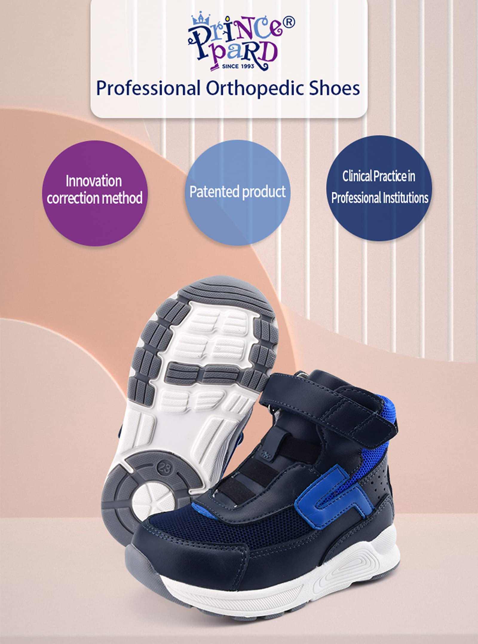 Princepard high-top design protecting young ankles during daily activities