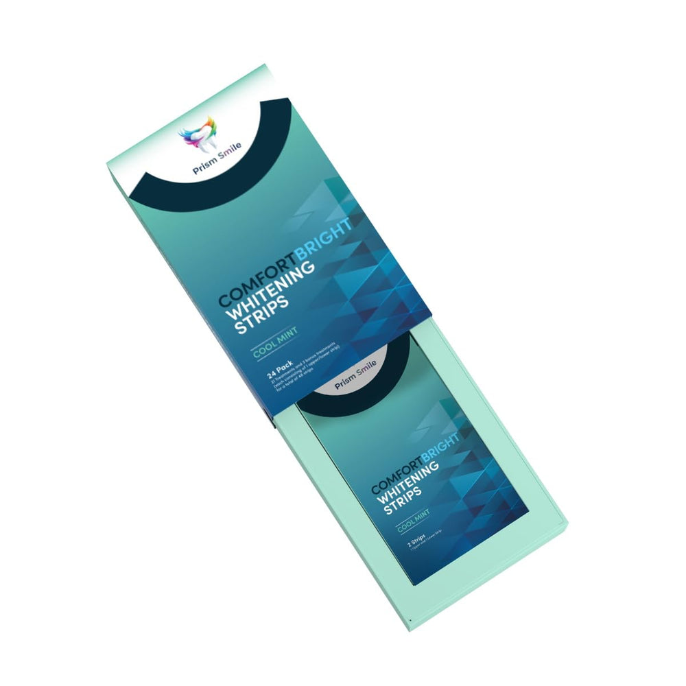 Prism Smile no-slip grip shows secure strip placement for comfortable wear.