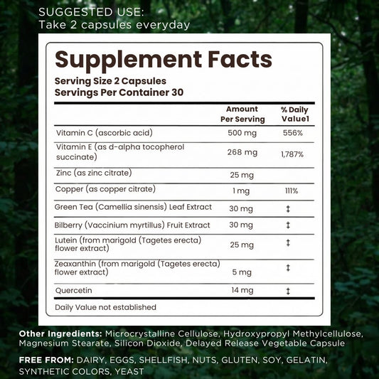 Pristene Macutene Protect capsules ready for daily use.