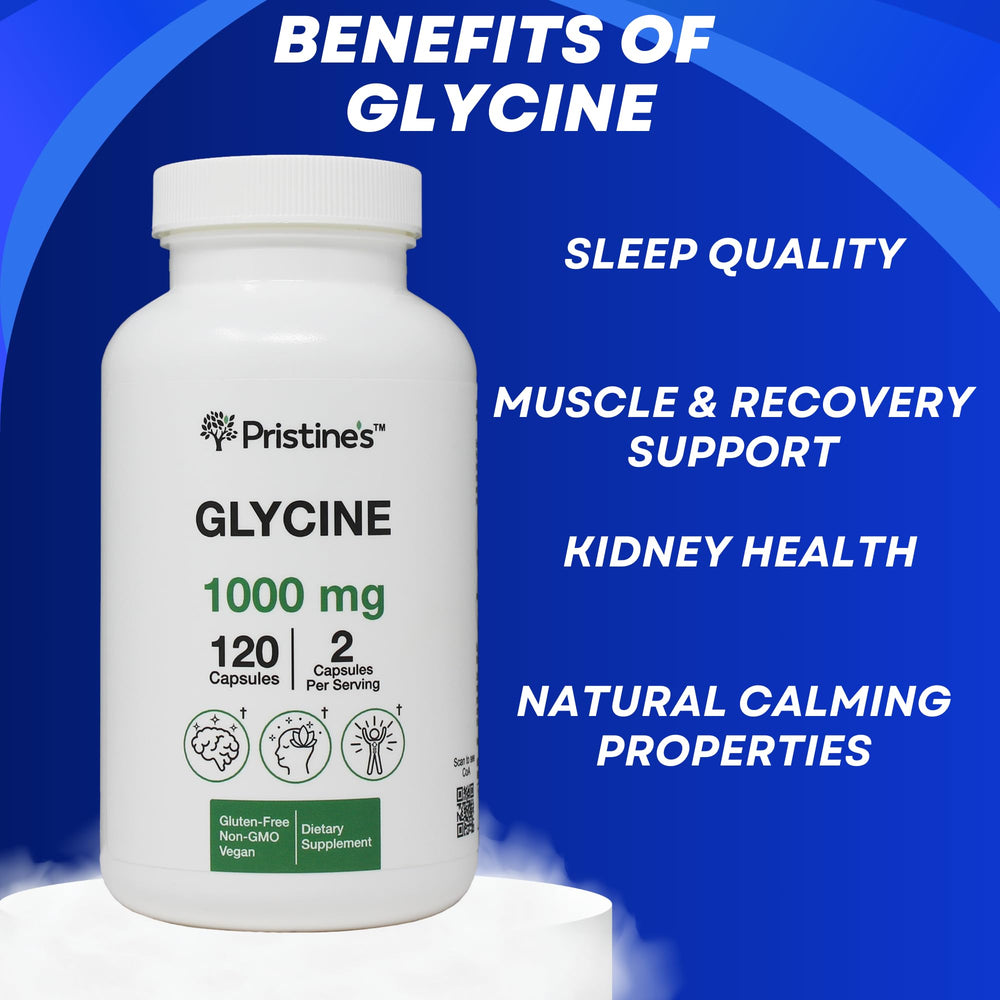 Glycine sleep-relaxation scene promoting calm nights