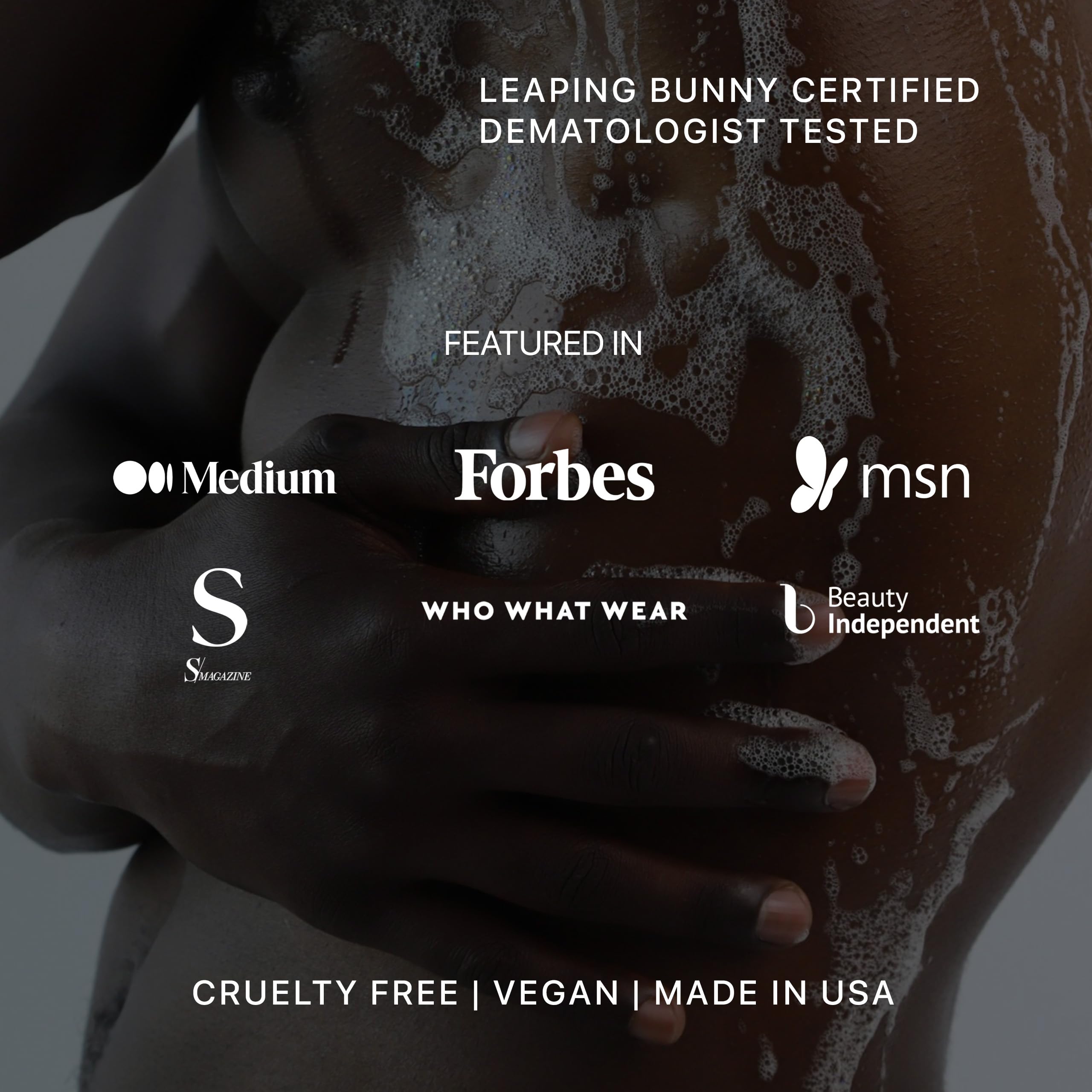Privates intimate wash ingredients closeup highlights clean, natural components.