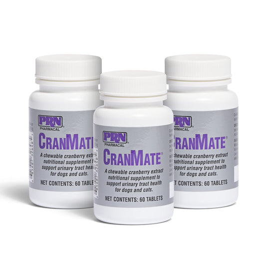 PRN CranMate bottle shows cranberry extract for urinary health support