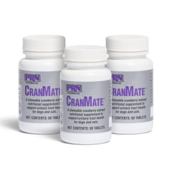 PRN CranMate bottle shows cranberry extract for urinary health support