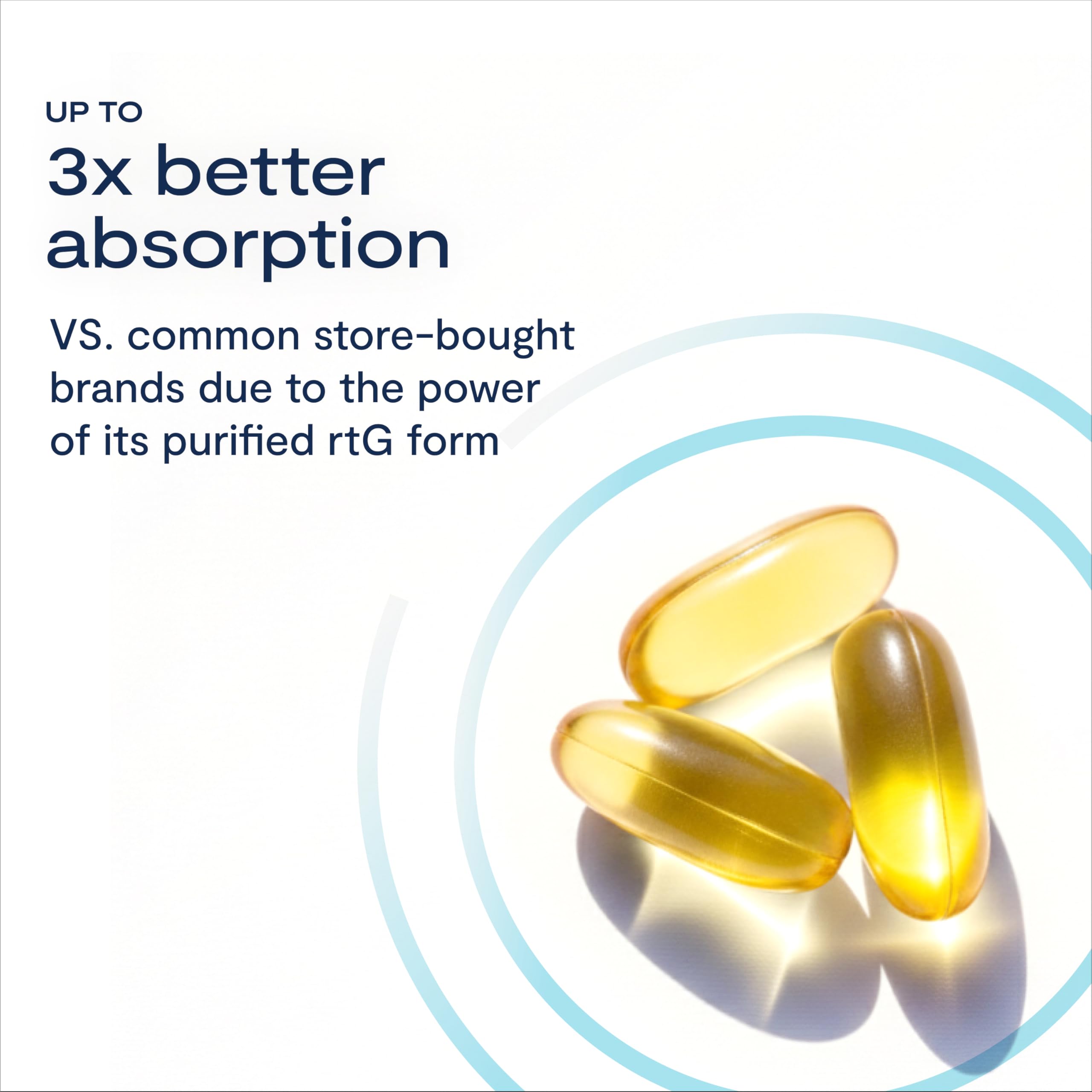 PRN De3 Omega-3 bottle with daily dose reminder for consistent routine.