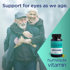 Close-up of AREDS2 ingredients in numaqula eye vitamins