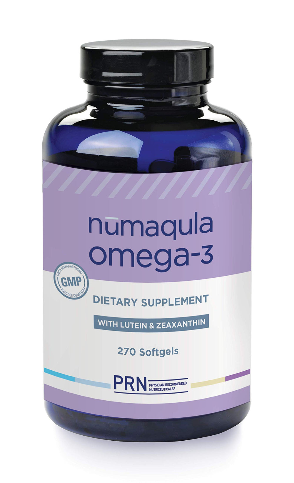 PRN numaqula Omega-3 softgels front view for eye support