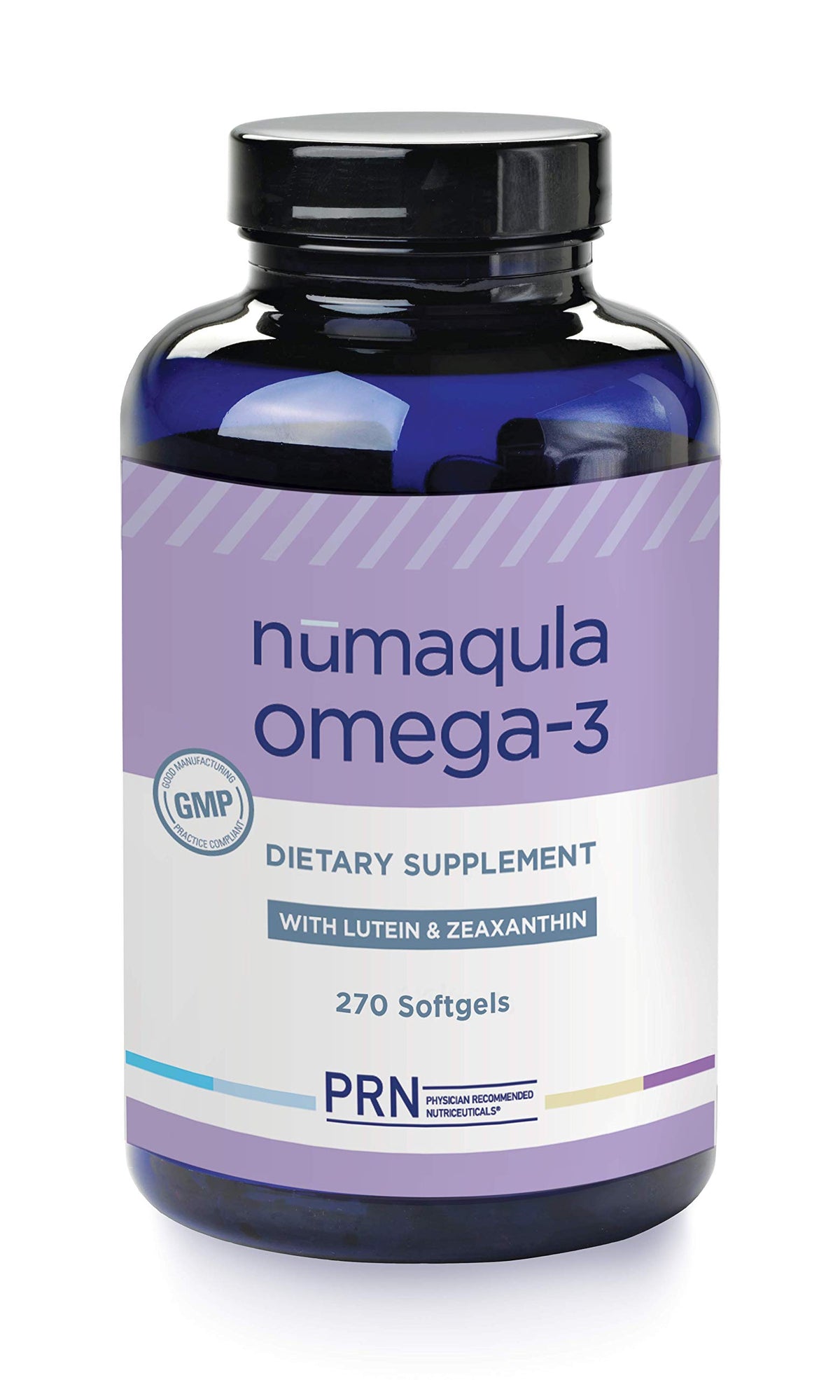 PRN numaqula Omega-3 softgels front view for eye support