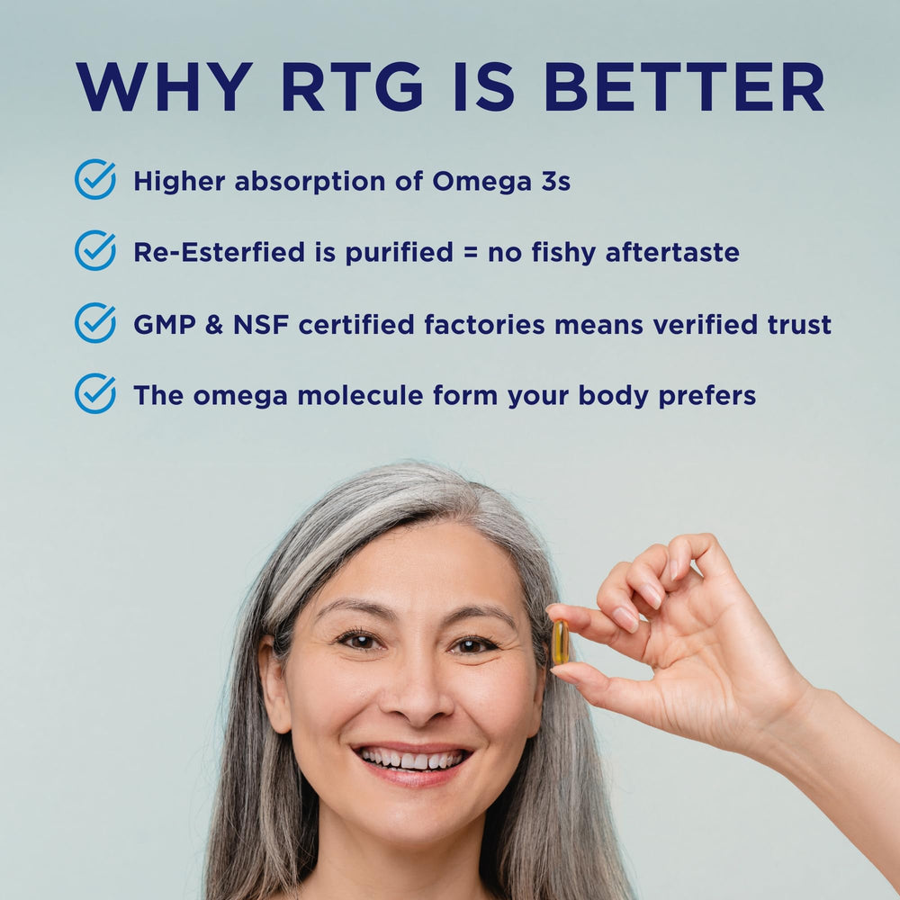 PRN Omega-3 PVG doctor trust badge signals professional backing.