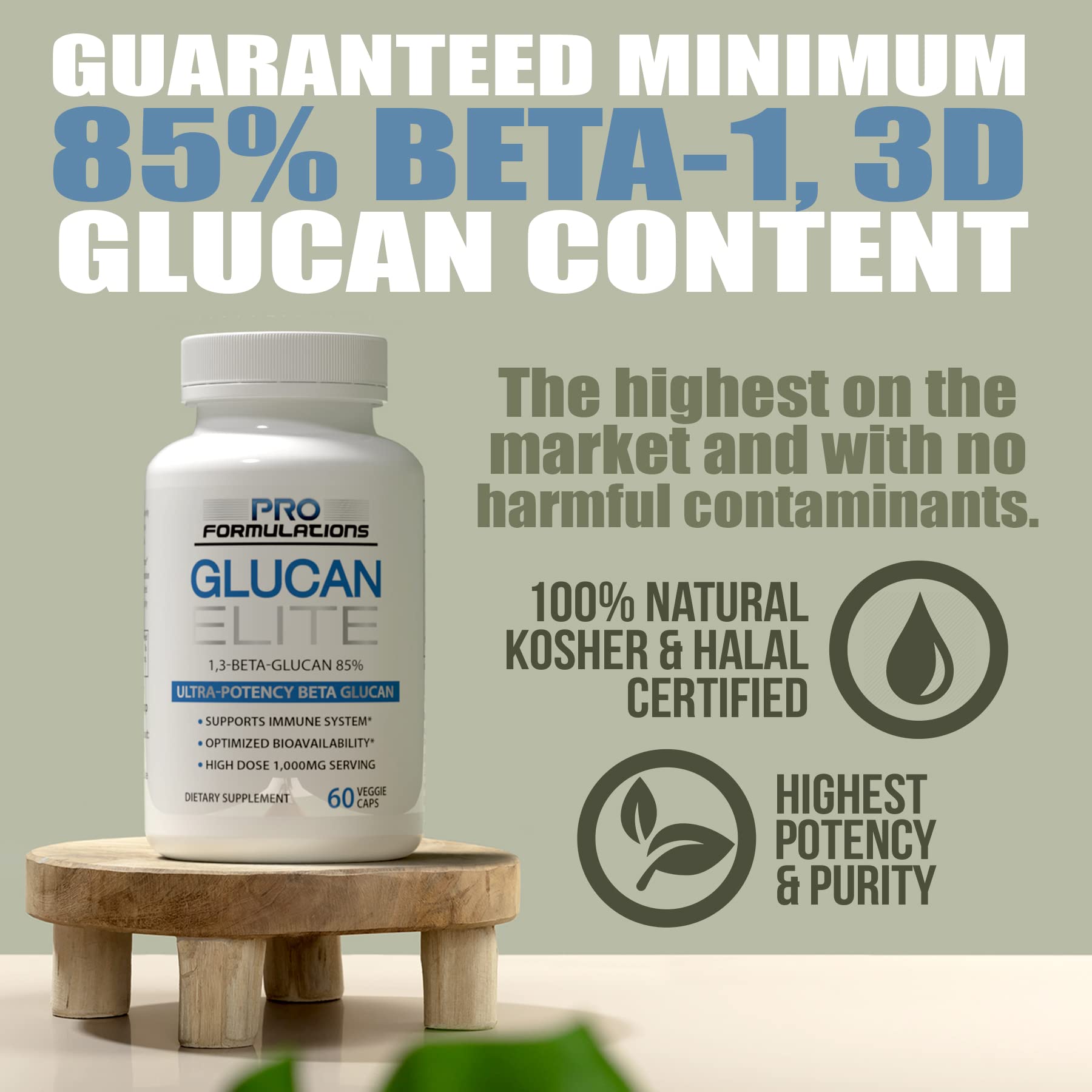 Pro Formulations MD Glucan Elite bottle front emphasizes two-pack value