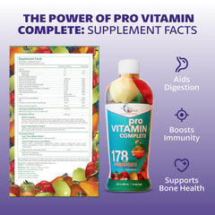Pro Vitamin Complete greens blend powder ready to mix into a smoothie