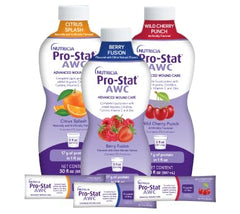 Pro-Stat AWC Citrus Splash close-up emphasizes convenient ready-to-drink use