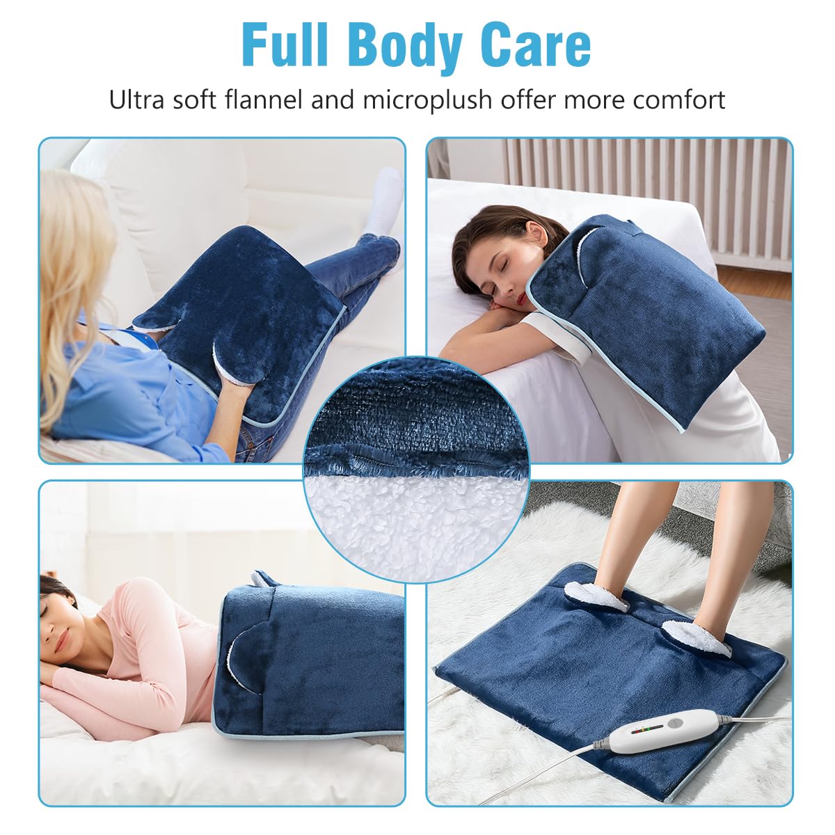 PROALLER foot warmer 2-hour auto-off enhances safety and energy efficiency.