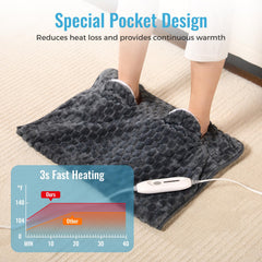 PROALLER foot warmer heat settings control demonstrating customizable comfort