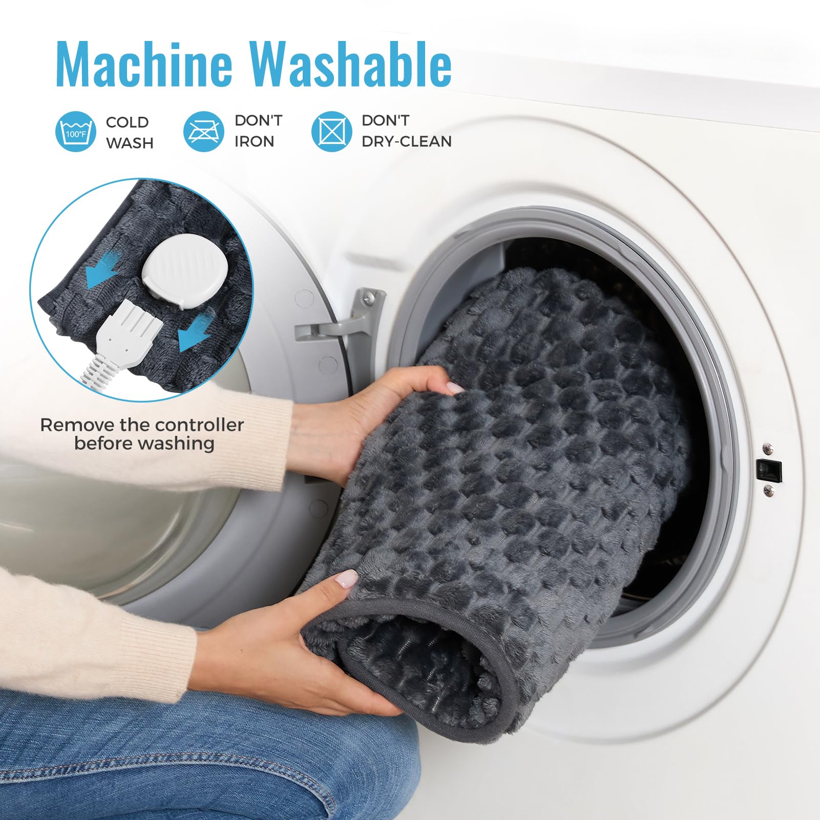 PROALLER foot warmer sherpa lining close-up highlighting plush comfort