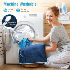 PROALLER foot warmer soft flannel exterior enhances cozy feel.